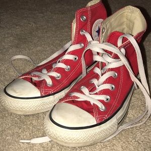 Red High Top Converse